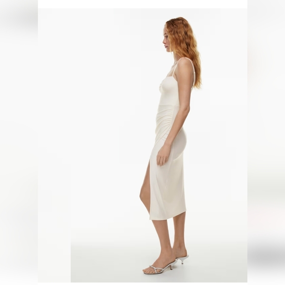 Aritzia Wilfred flight dress Sweetheart midi dress with slit - Picture 5 of 15